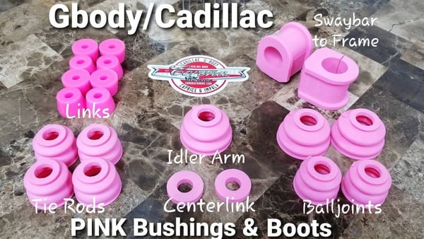 Image of GBODY / CADILLAC PINK BUSHING & BOOTS