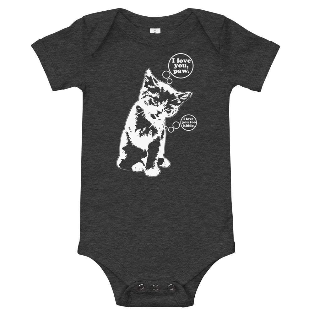 Image of I Love You Paw - infant one-piece
