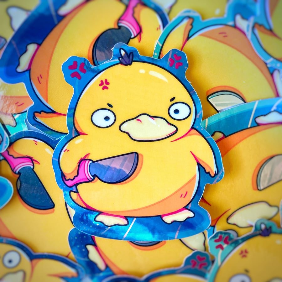 Image of Don't Mess With the Duck Holo Sticker