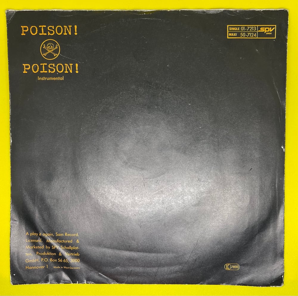 The Weathermen - Poison! 1987 7” 45rpm