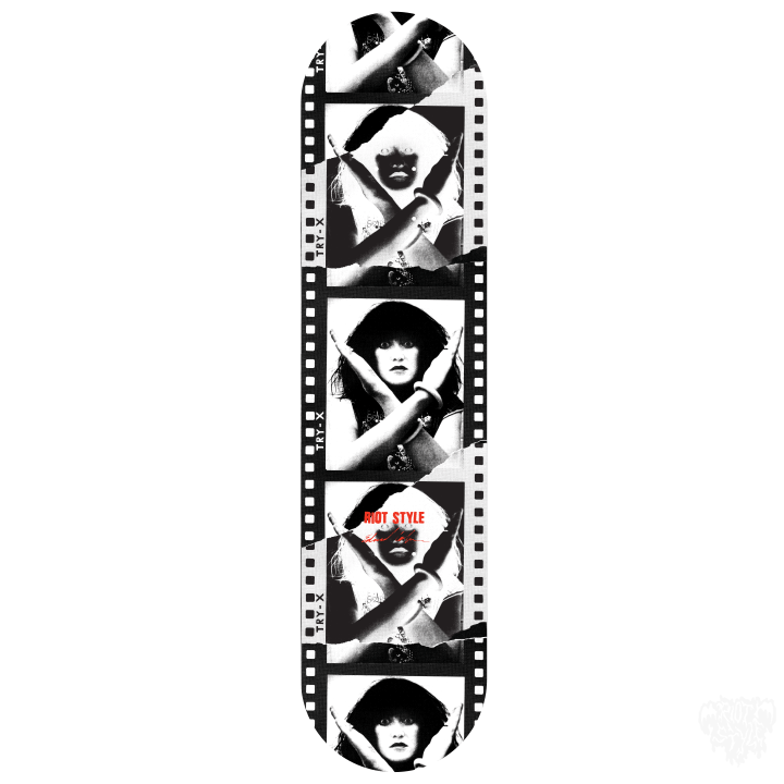 Image of Edward Colver - Exene Cervenka (X The Band) "TRY-X" Skateboard Deck
