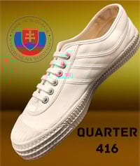 Image 1 of VEGANCRAFT white canvas plimsoll shoes made in Slovakia 