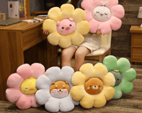 Image 1 of Animal Flower Plush Pillow