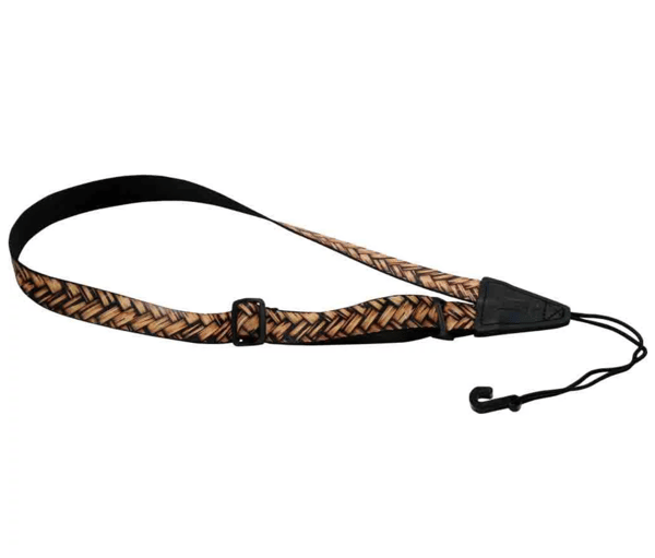Image of Levy's Brown Tapa Ukulele Strap (1 Inch Wide)