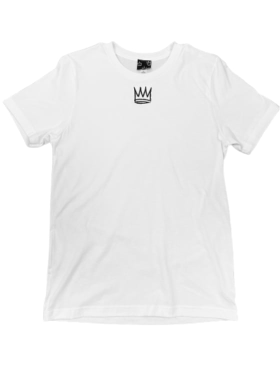 Image of WHITE “CROWN” T-SHIRT