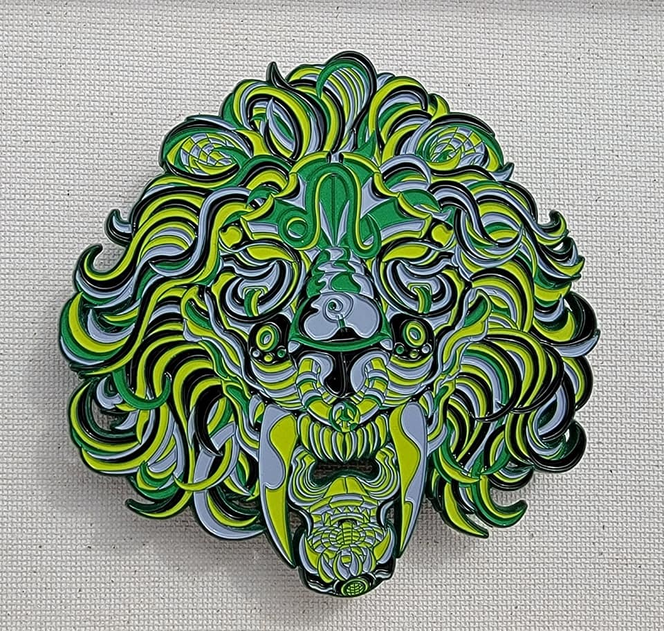 Image of Leo Lion pin Leftovers drop (singles)