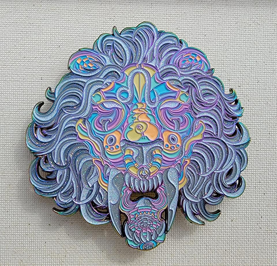 Image of Leo Lion pin Leftovers drop (singles)