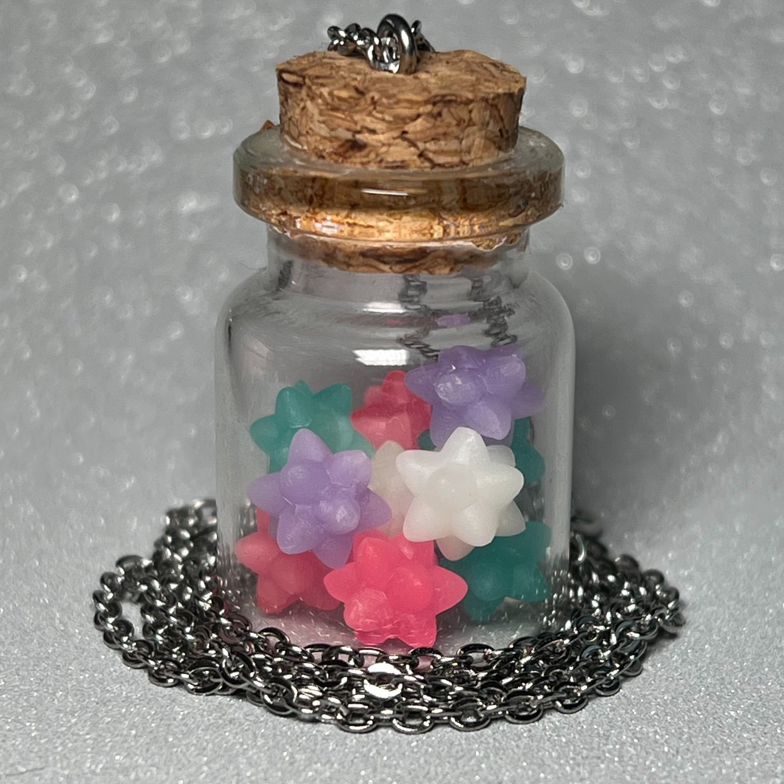 Glass hot sale jar necklace