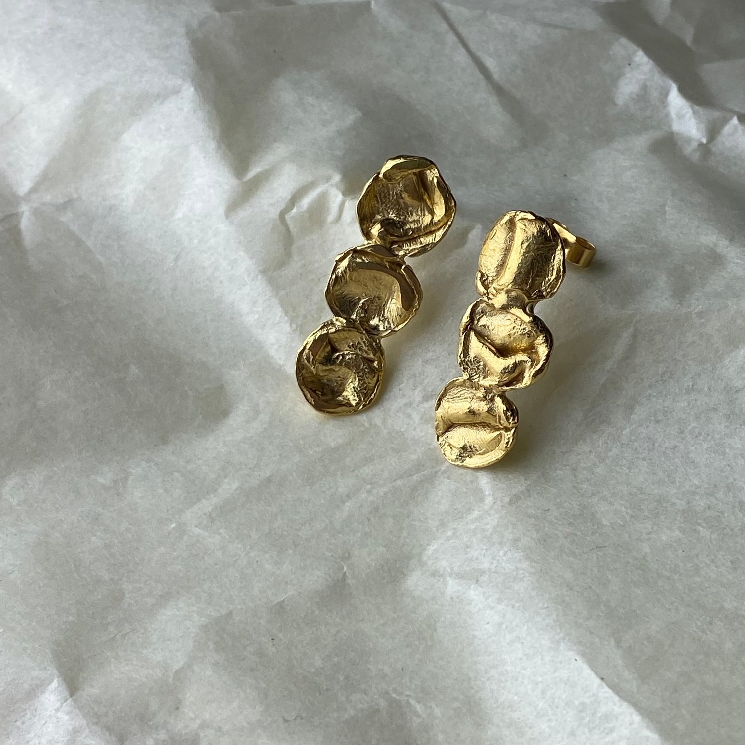 Image of 22ct Gold Vermeil Mini Droplet Uisce Earring