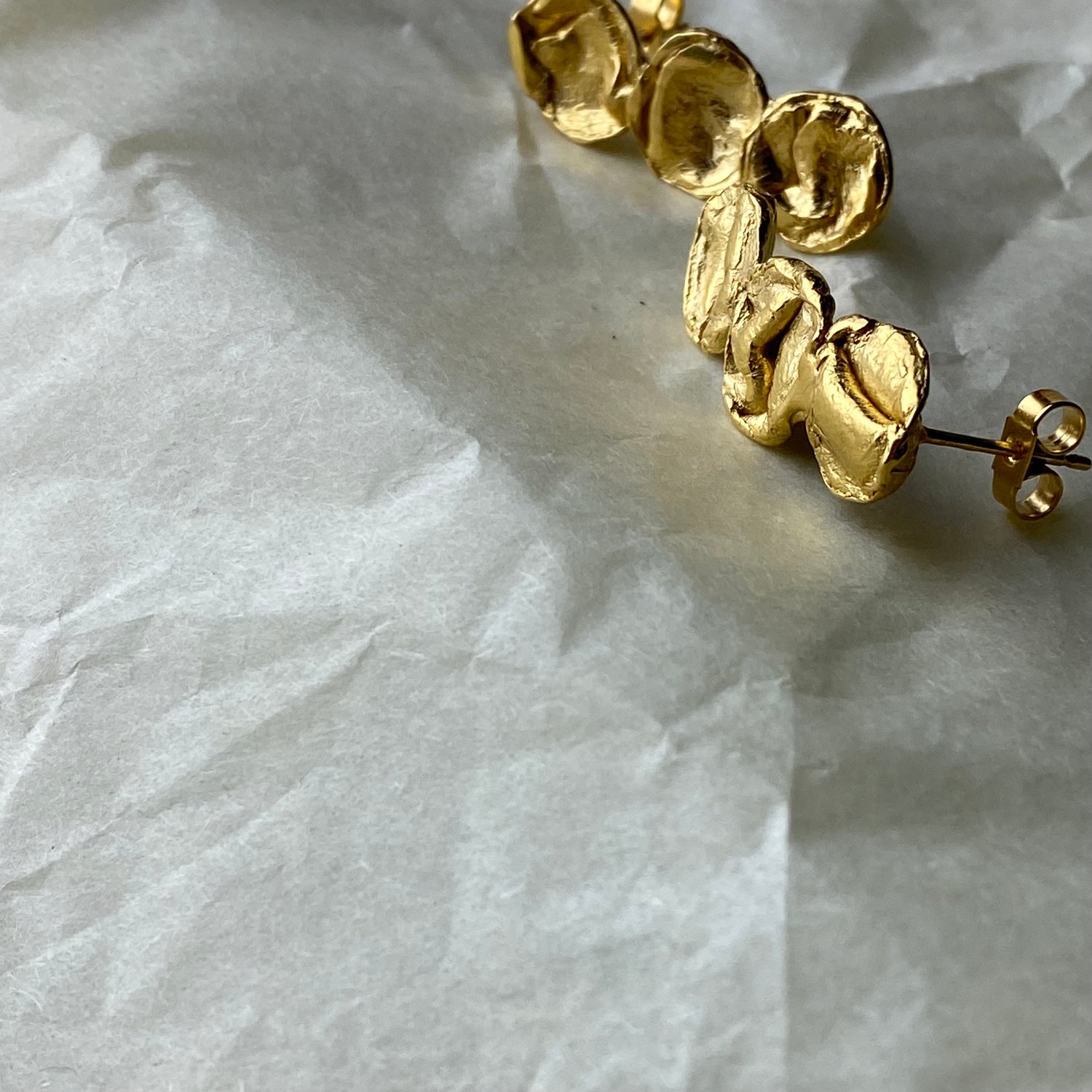 Image of 22ct Gold Vermeil Mini Droplet Uisce Earring 