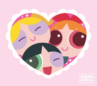 Image 2 of Power Puff Girls Heart Sticker