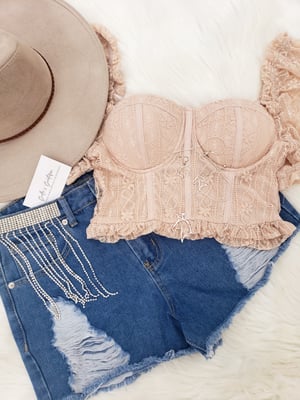 Image of Lucy Rhinestone Shorts 