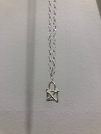 Image 3 of Mini Cross-lock Box Necklace