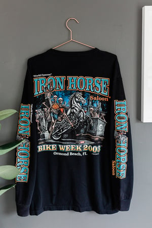 Image of Vintage Long Sleeve Iron Horse Saloon Bike Week