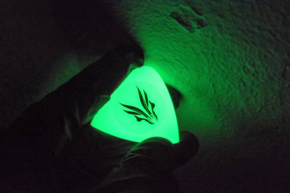 Image of World's strongest glowing plectrum! 👽