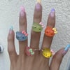 Summer Cocktail Kitty Rings