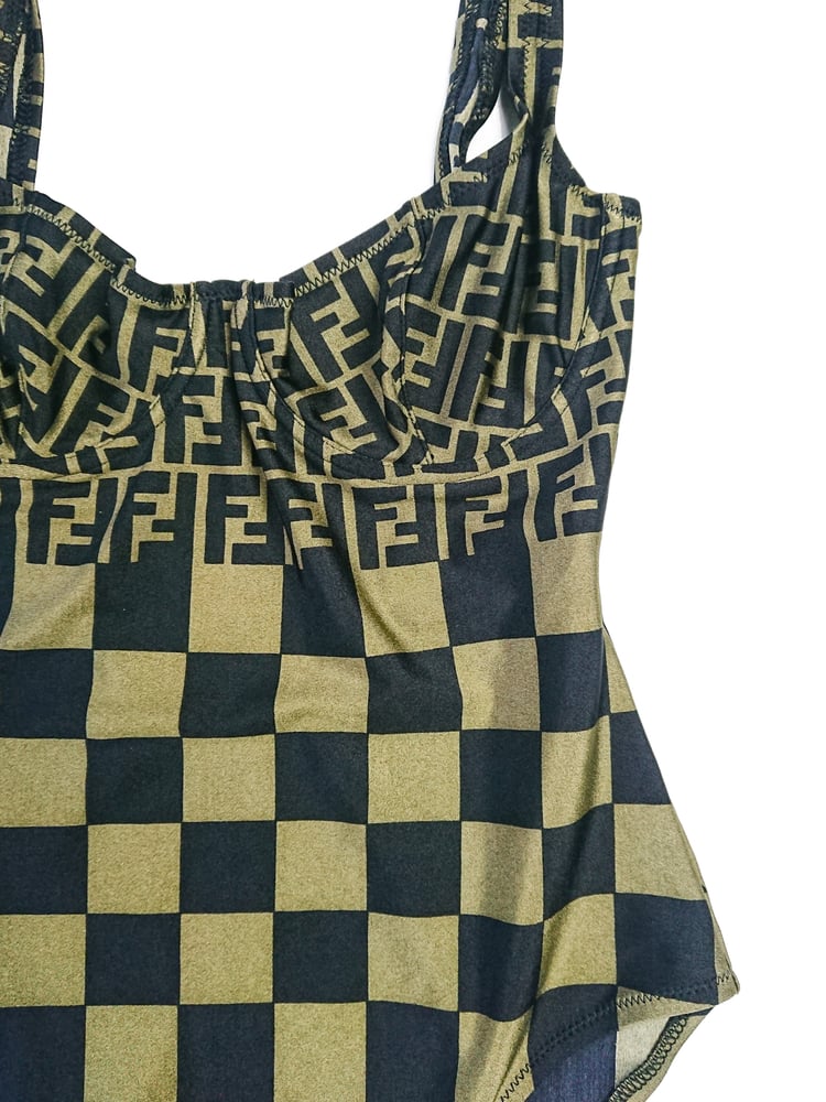 Image of Fendi Mare Zucca Swimsuit