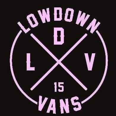 Image of Pack of 2 12cm circle lowdown vans sticker 