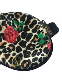 Image 3 of Peace Leopard Velvet Sleep Mask