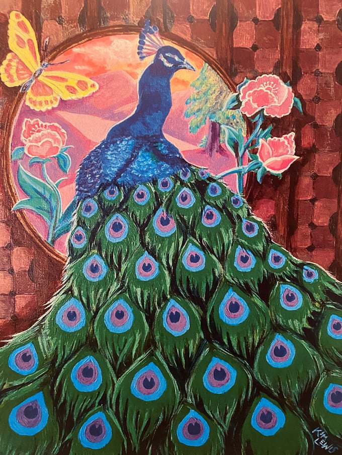 Image of Confidence and Growth - Peacock - Art Print