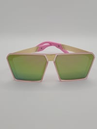 Image 3 of Cotton Candy Pink Sunglasses