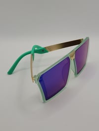 Image 3 of Cotton Candy Blue Sunglasses