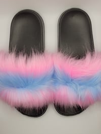 Image 2 of Fluffy Furry Cotton Candy Slides