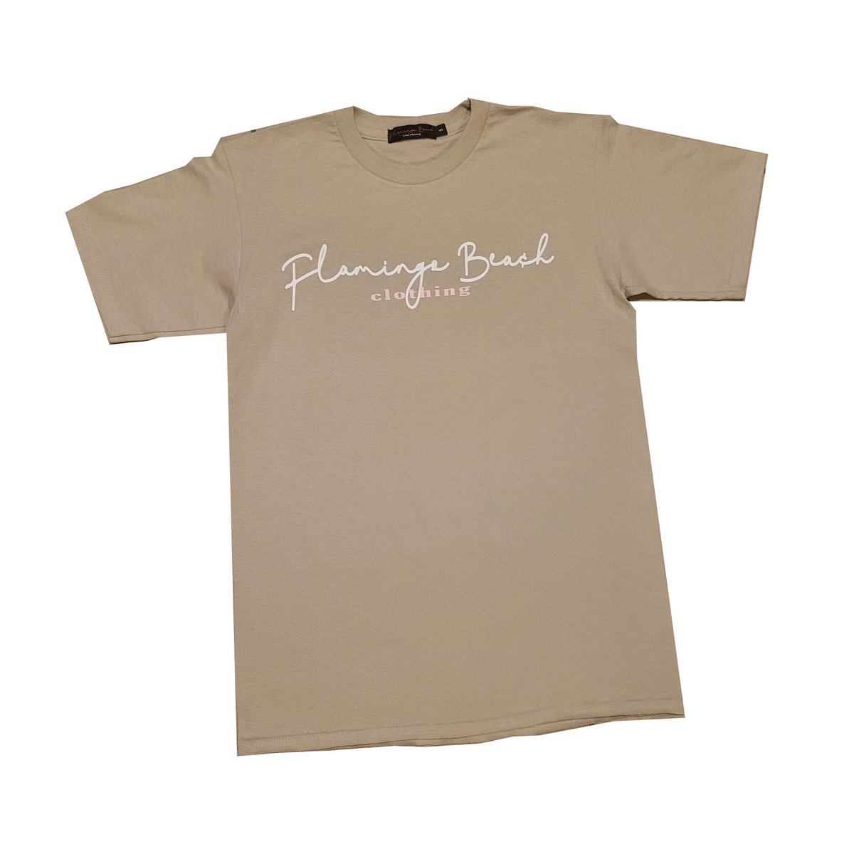 Signature Tee(sand/pink)