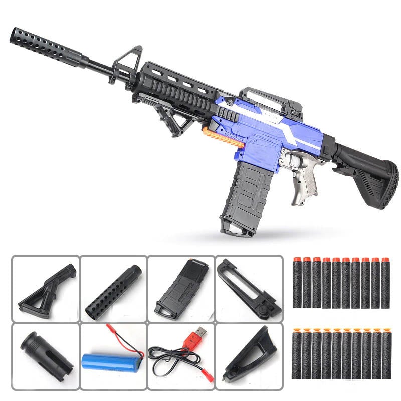 M4 AR15 DART BLASTER [FULLAUTO][STRONG MOTOR][USB][AU] [Fits Nerf Gun