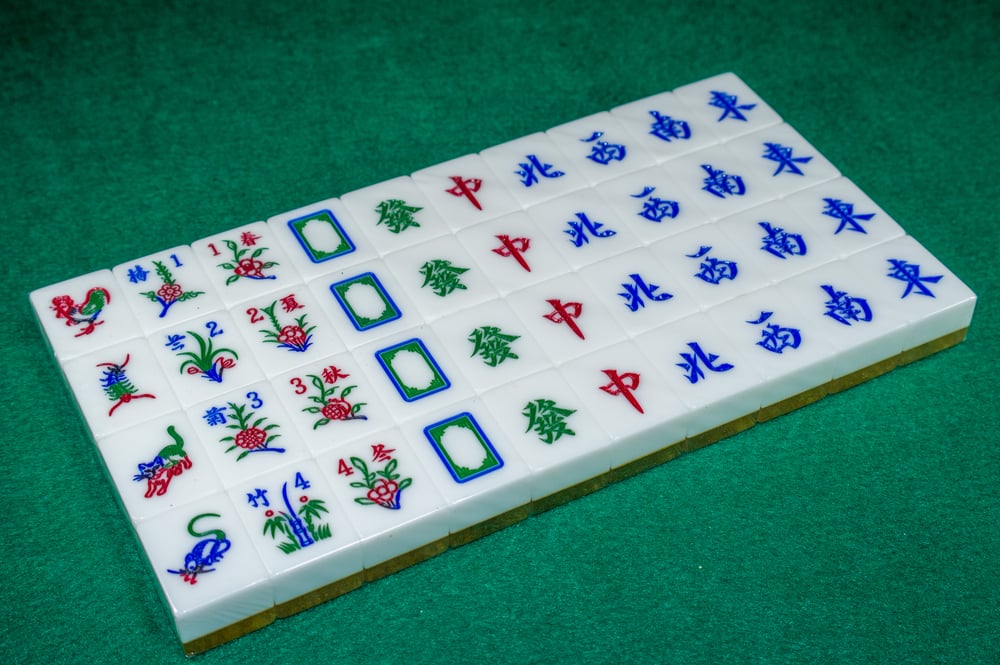 Image of A1 Premium Gold Mahjong Set