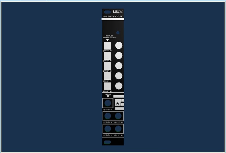 Image of UWX - underwurlde glitch expander - eurorack module