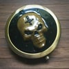 3D Resin Skull Compact Handbag Mirror in Bronze *ON SALE - WAS £30 NOW £18*