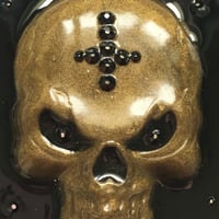 Image 3 of 3D Resin Skull Compact Handbag Mirror in Bronze *ON SALE - WAS £30 NOW £18*