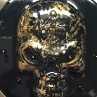 Image 4 of 3D Resin Skull Compact Handbag Mirror in Bronze *ON SALE - WAS £30 NOW £18*