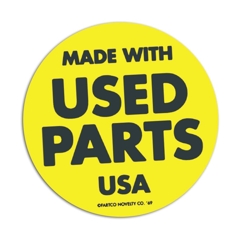 Image of Used Parts Sticker