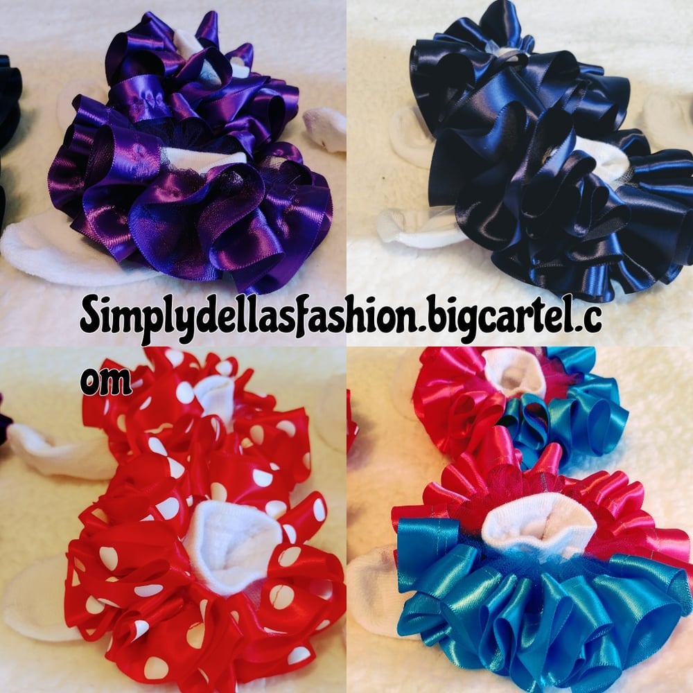 Image of Girls detachable ruffle socks