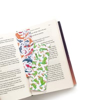 Image 3 of Koi and Red Eyed Tree Frog Double Sided Bookmark