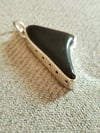Fossilized Tree Root Fern Freeform Pendant (#1087)