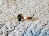 Hawk's Eye Cab Crosshatch Single Band Ring (#1089)