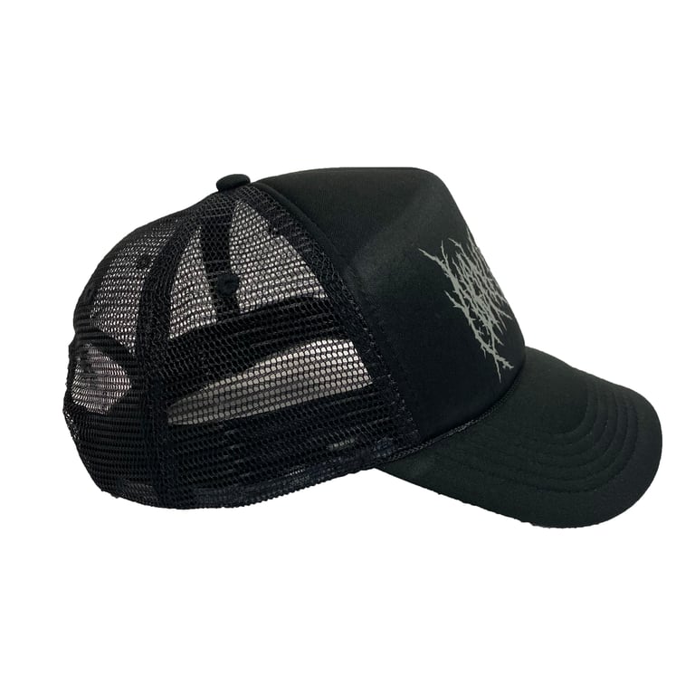 "Black Metal Tribal" Trucker Cap Image 3