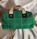 Image 1 of Chanel Chocolate Bar Canvas Mini Holdall bag