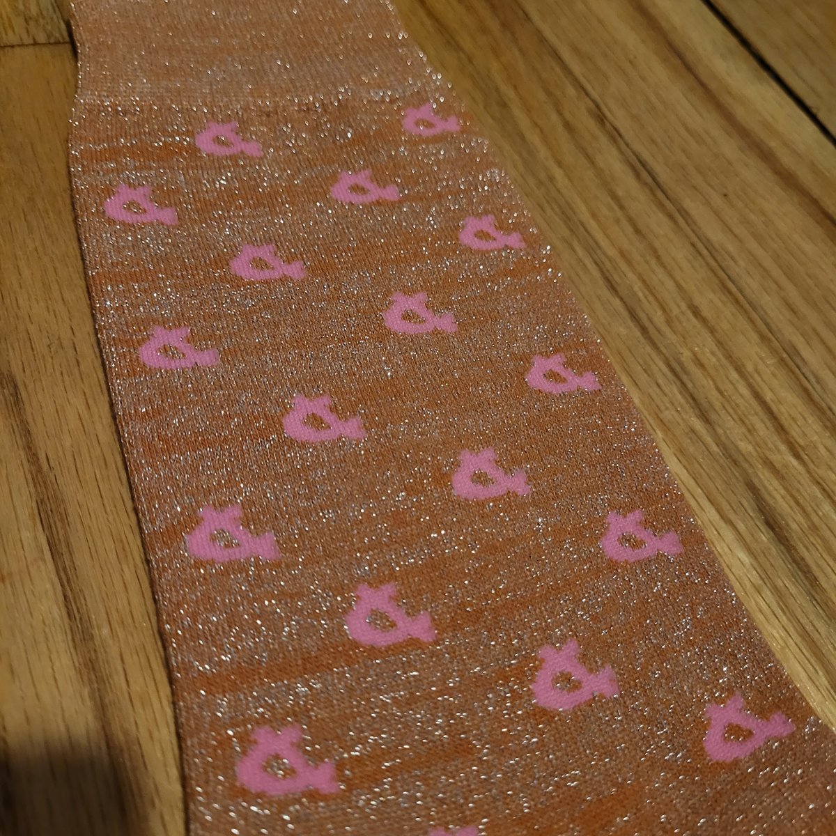 Lamé cent motif socks(coyote brown/pink)