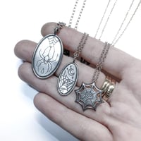 Image 3 of DG+AO collection: Moon & Stars necklace in sterling silver