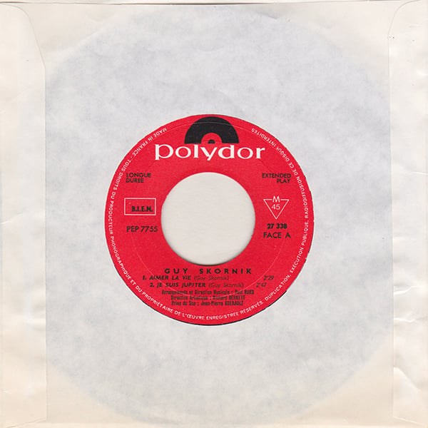 Guy Skornik - Aimer La Vie (Polydor - 1967)