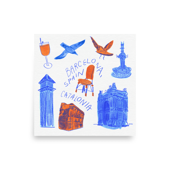 Barcelona, Spain Print