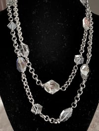 Image 1 of Large swarovski crystals on long chain