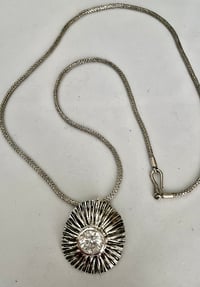 Image 2 of Antiqued silver pendant necklace