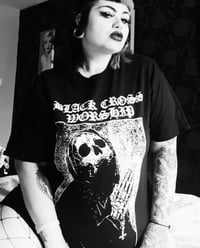 Image 4 of BLACK CROSS WORSHIP FORSAKEN T-SHIRT