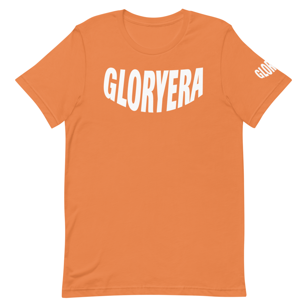 Image of GLORYERA® CREW TEE (SUN BURNT ORANGE/WHITE)