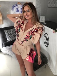 Image 3 of Floral Embellished co-ord tracksuit